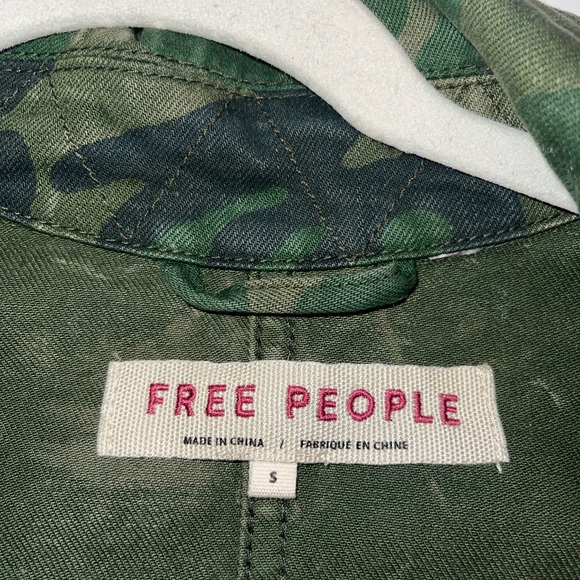 Free People Camp Jacket | color : green | size: small - Picture 2 of 4